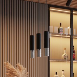 Lampă suspendată LOOPEZ 1 negru/cromo - imagine 8