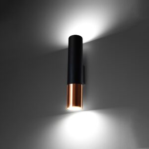 Lampă de perete LOOPEZ negru/coper - imagine 3