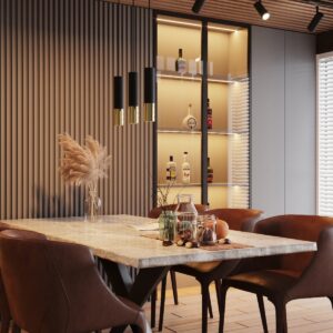 Lampă suspendată LOOPEZ 1 negru/golden - imagine 6