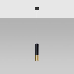 Lampă suspendată LOOPEZ 1 negru/golden - imagine 2