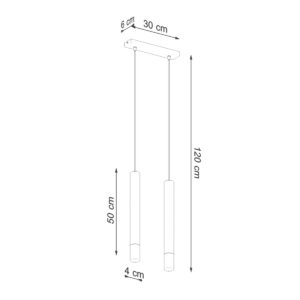 Lampă suspendată WEZYR 2 negru - imagine 4