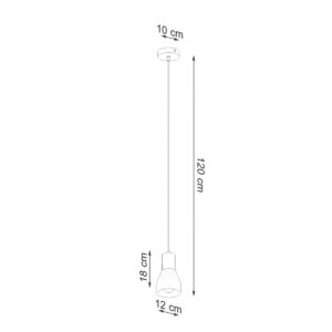 Lampă suspendată QUBIC gri - imagine 4