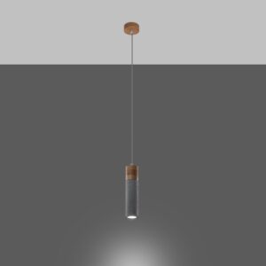 Lampă suspendată ZANE 1 gri - imagine 3