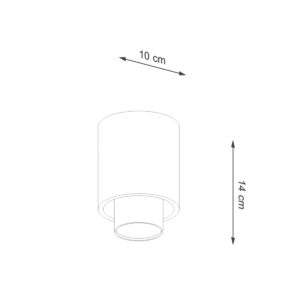 Plafonieră NESI negru - imagine 5