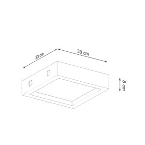 Plafonieră RIZA beton - imagine 4