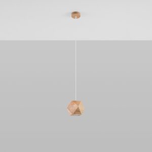 Lampă suspendată WOODY lemn natural - imagine 2