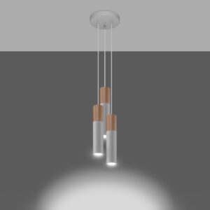 Lampă suspendată PABLO 3P alb - imagine 3