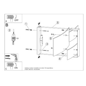 Lampă de perete CELIA alb - imagine 5