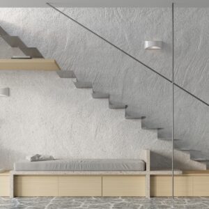 Lampă de perete lăcuită VIXEN alb lucios - imagine 6