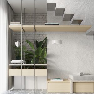 Lampă de perete lăcuită VIXEN alb lucios - imagine 7