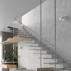 Lampă de perete lăcuită VIXEN alb lucios - imagine 8