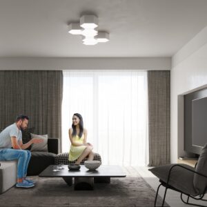 Plafonieră SUNDE 13 alb - imagine 10