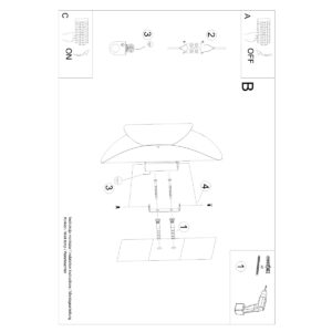 Lampă de perete TEAR alb - imagine 5