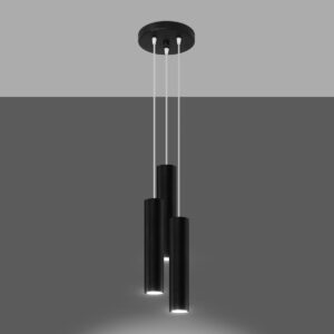 Lampă suspendată LAGOS 3P negru - imagine 3