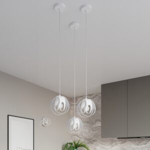 Lampă suspendată TULOS 3L alb - imagine 6