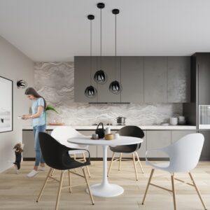 Lampă suspendată TULOS 3L negru - imagine 6