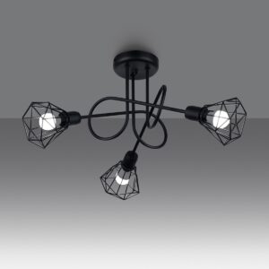 Candelabru ARTEMIS 3S negru - imagine 3