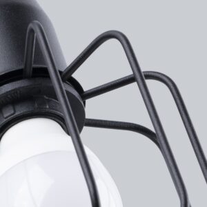 Lampă de perete BELUCI 1S negru - imagine 4