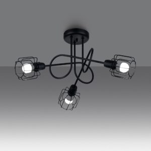 Candelabru BELUCI 3S negru - imagine 3