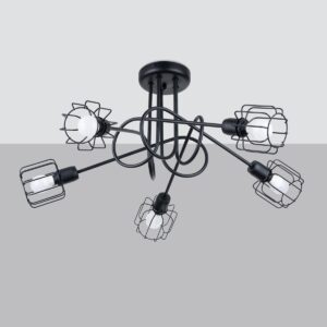 Candelabru BELUCI 5S negru - imagine 2