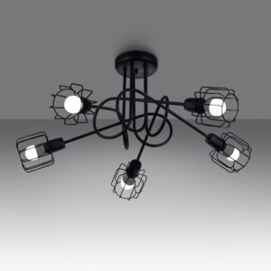 Candelabru BELUCI 5S negru - imagine 3
