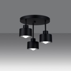 Plafonieră SAVAR 3 negru - imagine 3