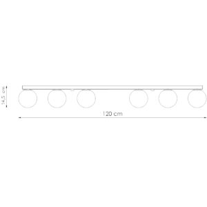 Plafonieră YOLI 6 negru - imagine 4