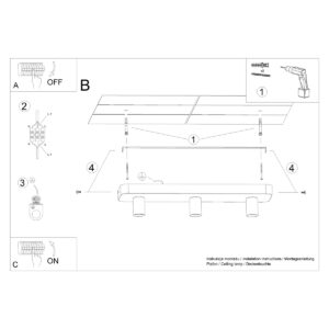 Plafonieră TAVO 3 - imagine 6