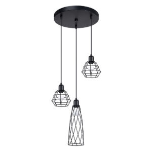 Lampă suspendată SUBA 3P negru - imagine 1
