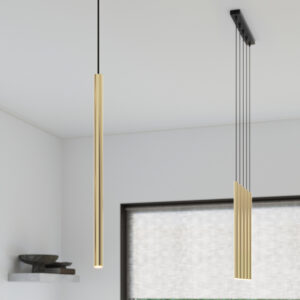Lampă suspendată PASTELO 5L aur lustruit - imagine 7