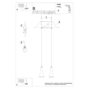 Lampă suspendată REA 2 beton - imagine 6