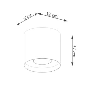 Plafonieră MIKA gri - imagine 5