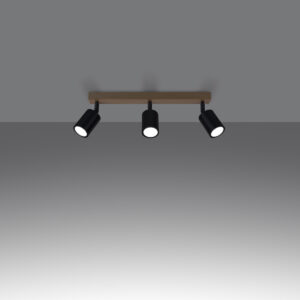 Plafonieră VERDO 3L negru - imagine 3