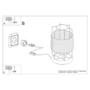 Lampă de masă GIZUR - imagine 6
