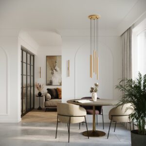 Lampă suspendată PASTELO 2 aur - imagine 7