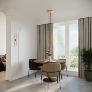 Lampă suspendată PASTELO 2 aur - imagine 8