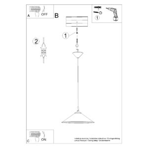 Lampă suspendată ZUMA alb - imagine 11