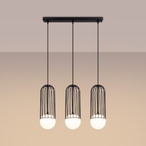 Lampă suspendată BRINA 3L negru - imagine 3