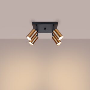 Plafonieră WINX 4 negru/cooper - imagine 3