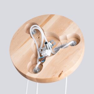 Lampă suspendată PEKKA 3P alb/lemn natural - imagine 4