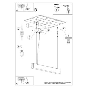 Lampă suspendată SPARK aur - imagine 11