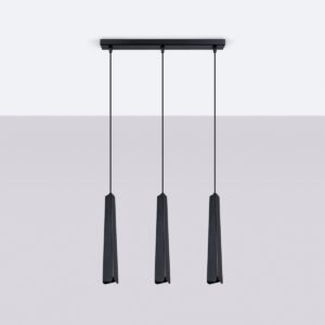 Lampă suspendată PRYSM 3L negru - imagine 2