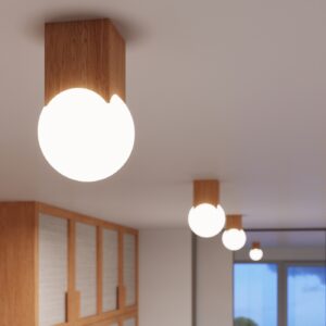 Plafonieră SOLIS lemn natural - imagine 13