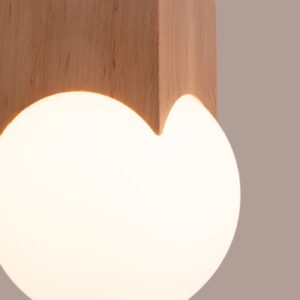 Plafonieră SOLIS lemn natural - imagine 6