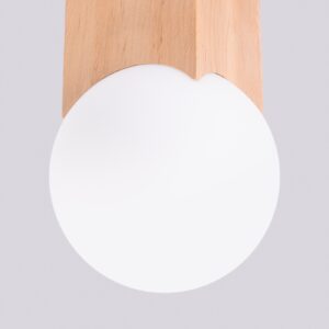 Plafonieră SOLIS lemn natural - imagine 8