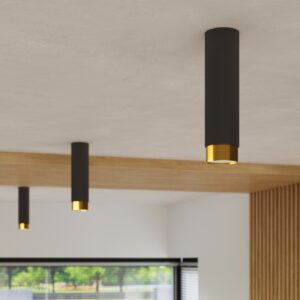 Plafonieră NERO 22,5 negru/gold - imagine 10