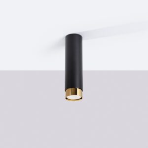 Plafonieră NERO 22,5 negru/gold - imagine 2