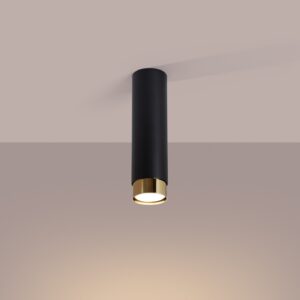 Plafonieră NERO 22,5 negru/gold - imagine 3