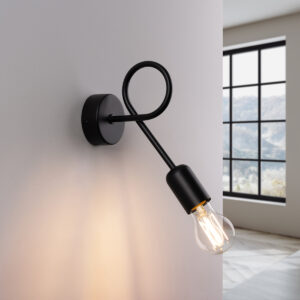 Lampă de perete LOOP negru - imagine 3