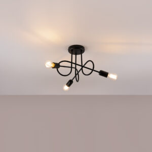 Candelabru LOOP 3 negru - imagine 3